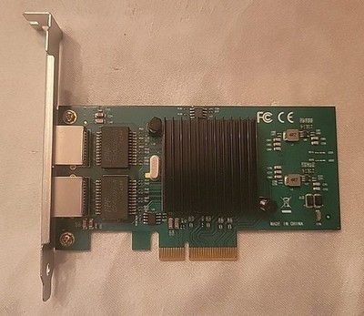 dual-port PCle x4 Gigabit Network Card, Card Only Included