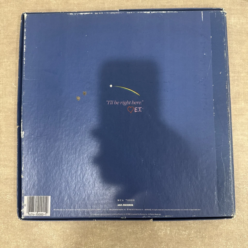 E.T. The Extra-Terrestrial LP Box W/ Book1982 MJ No Poster VG- Record VG Cover Foto 2 de 4