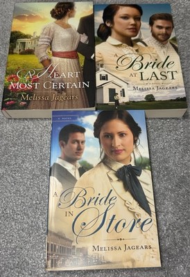 Melissa Jagears 3 Book Lot Bride In Store Bride At Last A Heart Most Certain