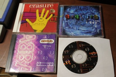 LOT OF 4 ERASURE CDS CHORUS IS IN A PAPER SLEEVE ONLY
