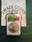 2015 American Silver Eagle GU. Washington Nationals RARE EO108