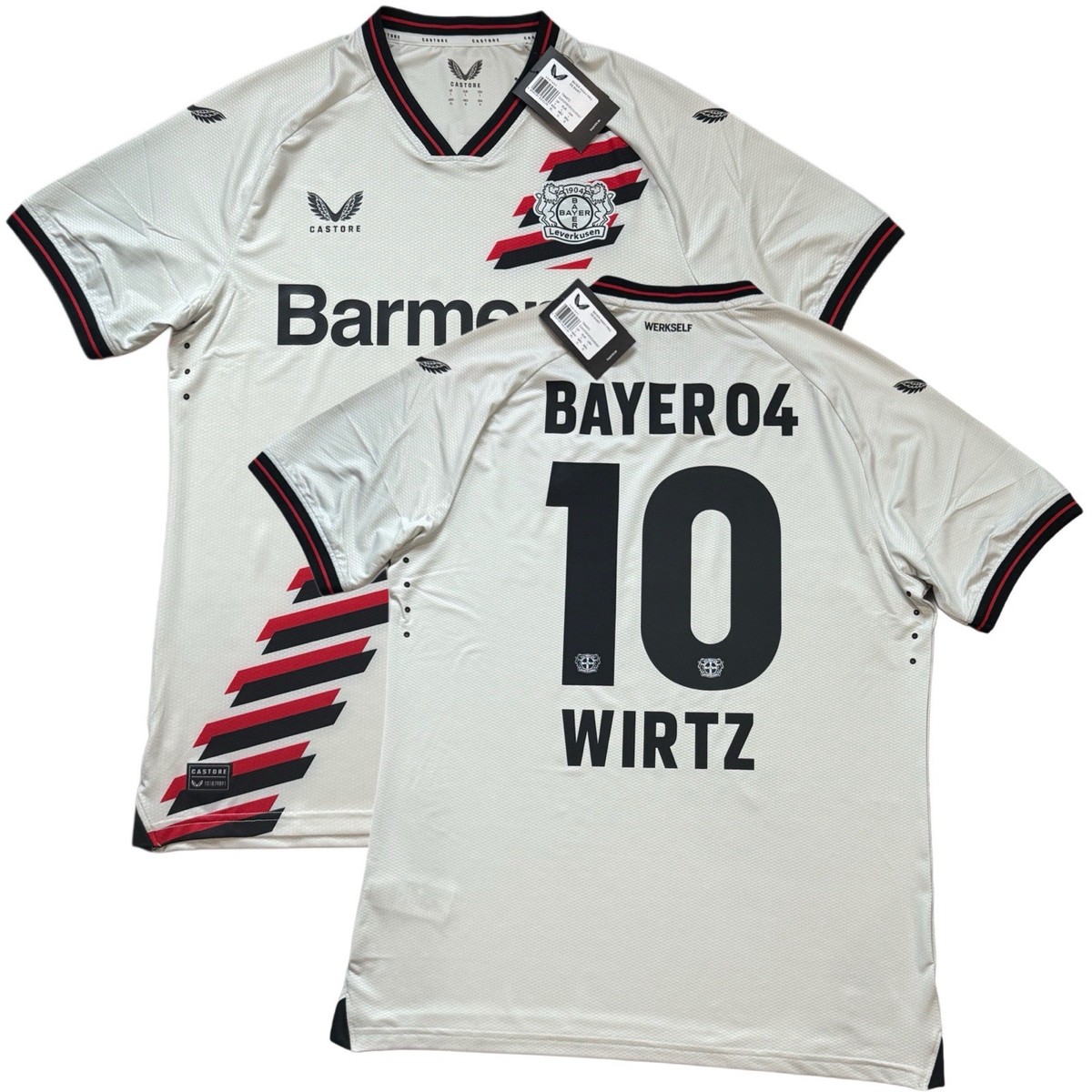 2023/24 Bayer Leverkusen Authentic Away Jersey #10 Wirtz Large