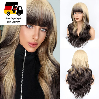 Blondes Locken Haarwäsche mit Frisurenschmuck 21 Zoll Omb