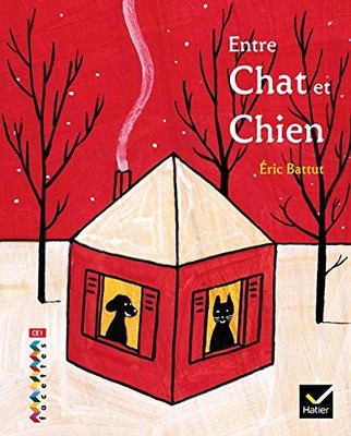 FACETTES BIBLIOTHEQUE CE1 - ENTRE CHAT ET CHIEN - ALBUM By Eric Battut EXCELLENT
