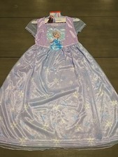 Disney Frozen Elsa Fantasy Gown Girls Size 6 Sleepwear