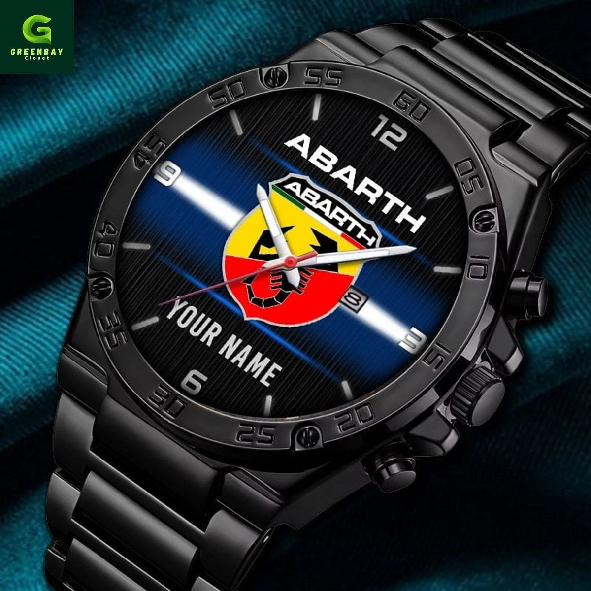 A,barth custom Name steel watch, Gift For Fans, Christmas Gift