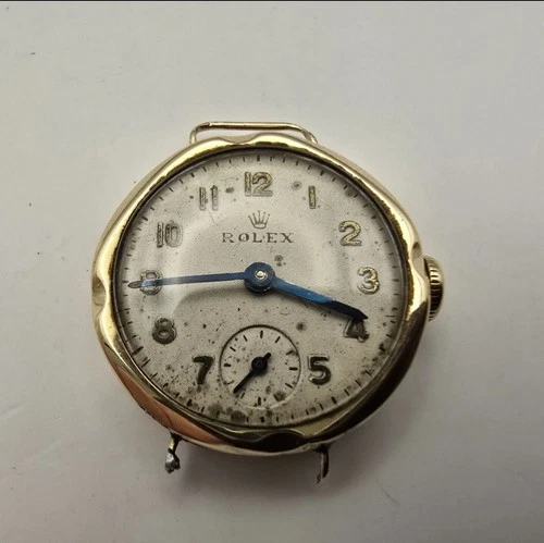 ROLEX 9CT YELLOW GOLD LADIES WATCH SWISS VINTAGE 15J MANUAL WITH SMALL SECOND.