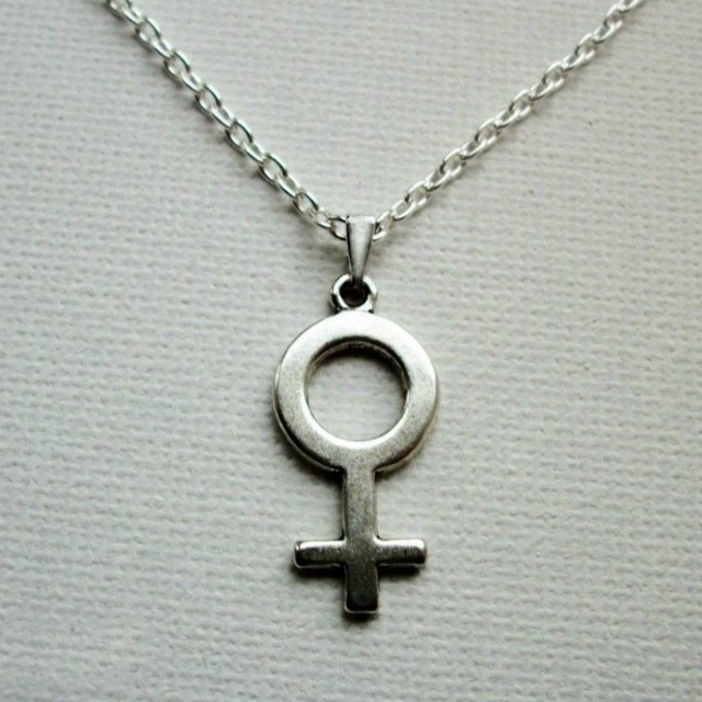 Venus Symbol Necklace Small Pendant 