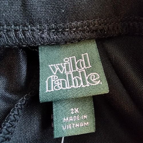 Wild Fabe: Track Pants, Size Womens 2X, Color Black, NWT - Picture 7 of 12