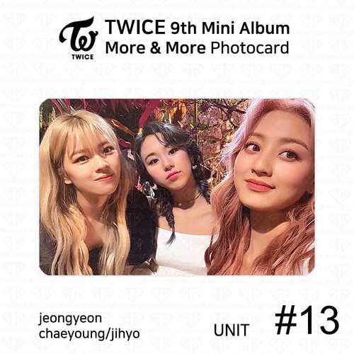 TWICE 9th Mini Album More And More Official Photocard Unit And Group K-POP KPOP - Picture 49 of 50