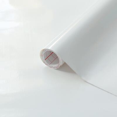 Einfach weiß glänzend selbstklebend Vinyl Dekor Zum Selbermachen Kunst Handwerk Möbel Wand