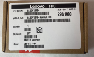 Lenovo ThinkCentre M80s 3 M80q 4 M80q 3 M75t 2 Solid State Drive SSD 5SS0V26484