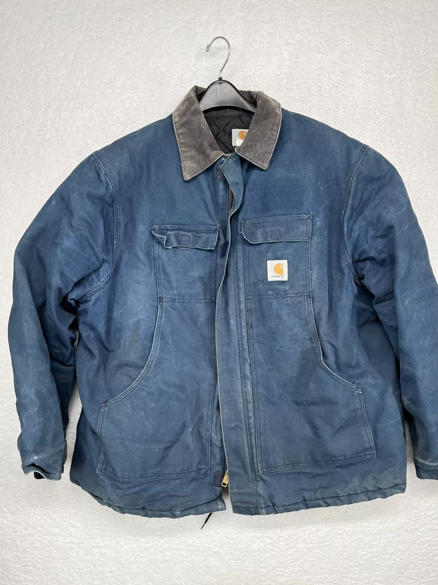 Mens blue cheap carhartt jacket
