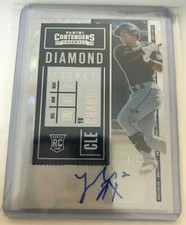 2020 Yu Chang Autograph Rare Cleveland Indians 13/15