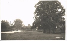 Bromham near Bedford. Motor Cycle & Cart.