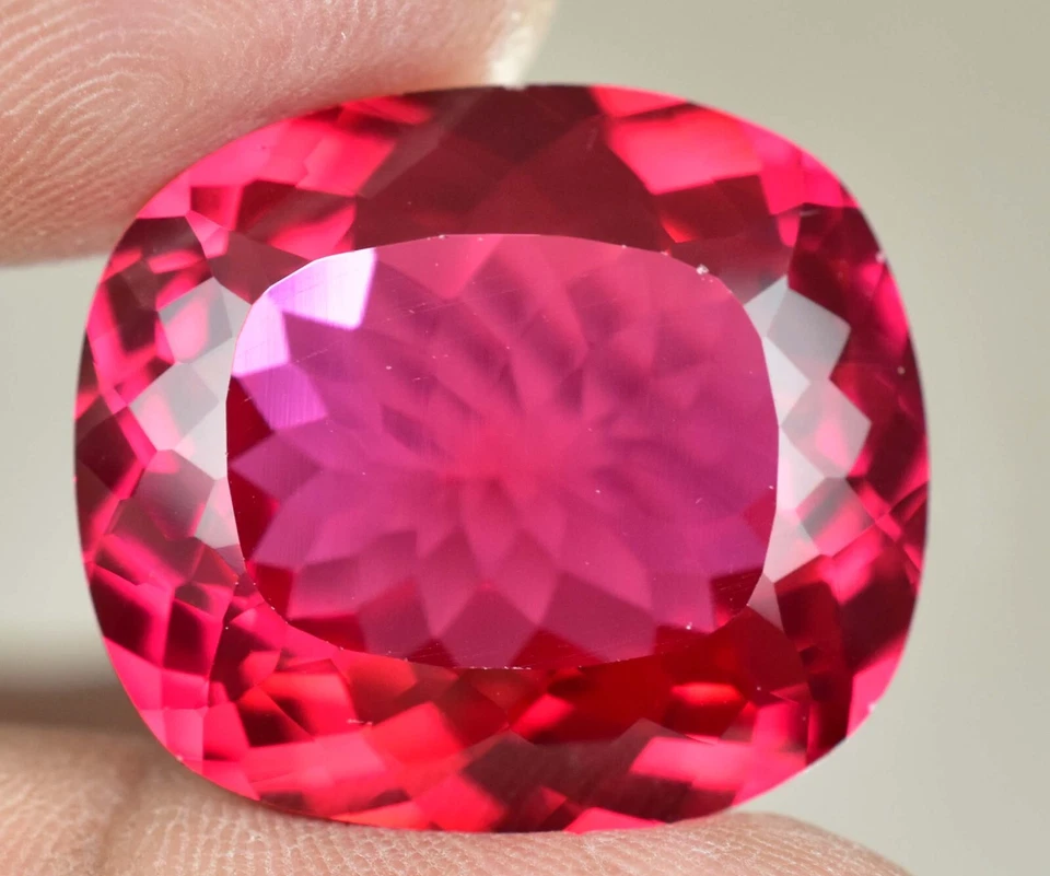 Сертифицированный AGL натуральный красный розовый рубеллит турмалин россыпью 41,50 карата - Изображение 4 из 4