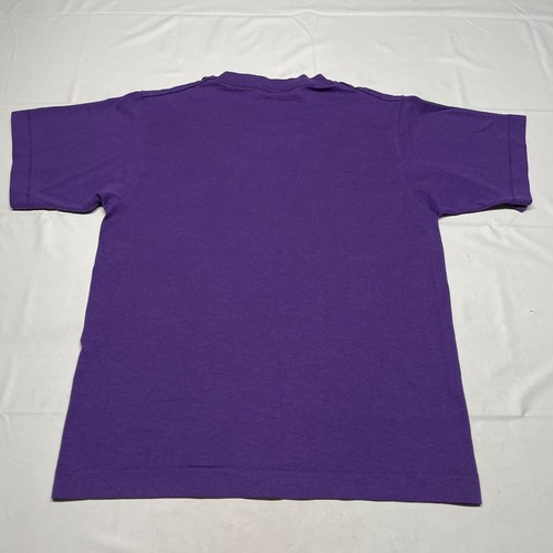 Vintage 90s Single Stitch T-Shirt Boys Large Beach Sun Ocean Art Purple Fish USA - Picture 4 of 8