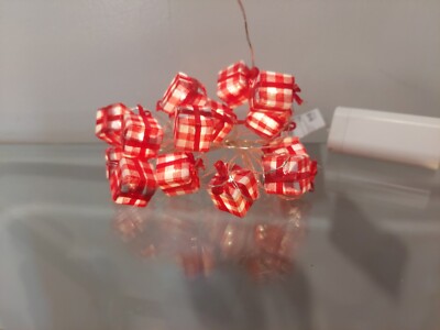 IKEA Strala string lights Red White Gift Bags Presents Christmas Birthday Party
