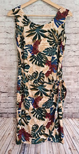 Vintage Hilo Hattie Hawaiian Faux Wrap Dress XS Tropical Resort