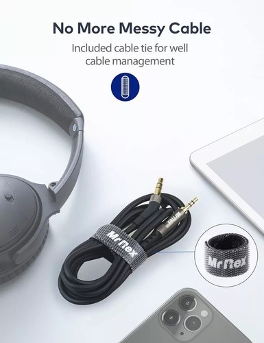 2.5Mm to 3.5Mm Audio Aux Cable for Bose 700 Quietcomfort QC45 QC35II QC35 QC25 H - Picture 6 of 7