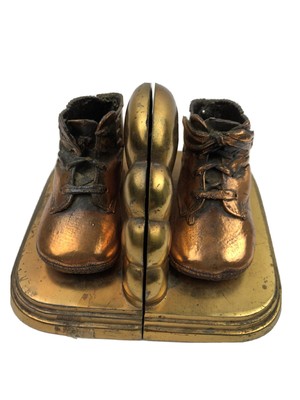 brass baby shoes