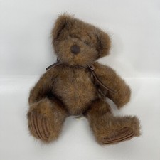 First  Main Minky Brown Teddy Bear Plush Corduroy Feet 9" Stuffed Doll 1402