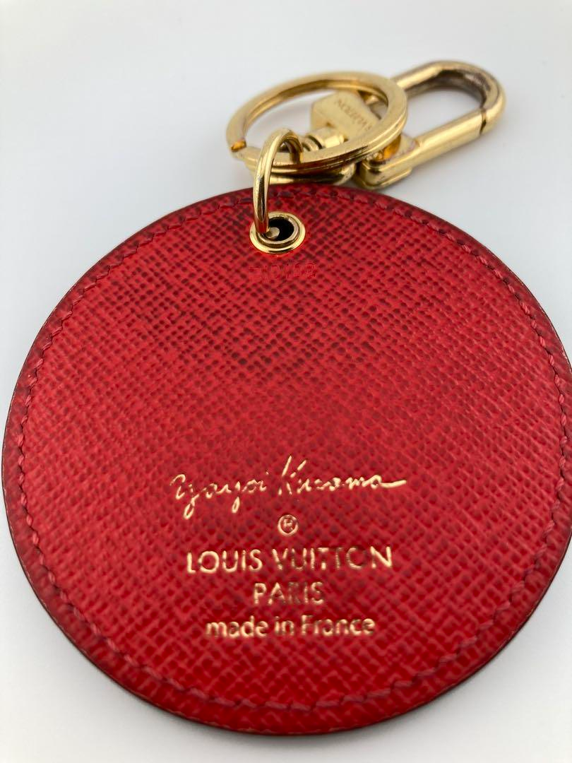 LOUIS VUITTON M66738 Porte Cles Pumpkin Dot Yayoi Kusama Key