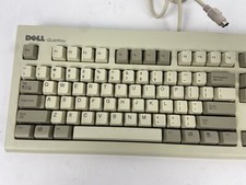 Vintage Dell QuietKey SK-1000REW 12710-92P-5537 PS/2 Computer Keyboard 1990