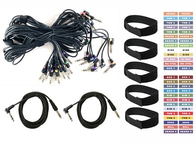 14 Cable Snake Harness Kit Replacement Alesis Drums: Strike Pro, Strata Prime