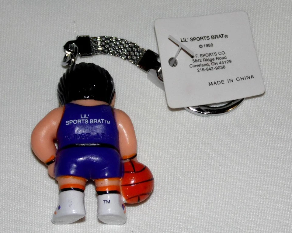 Phoenix Suns Key Chain - Lil Sports Brat HOME COLORS Great for Key Fobs - Image 2 of 2