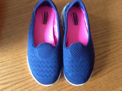 skechers you walk navy blue