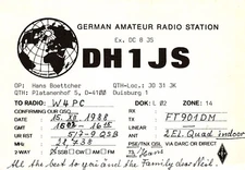 Duisburg Germany DH1JS QSL Radio Postcard