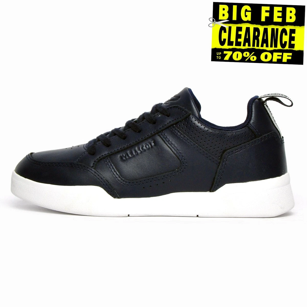 Lyle and scott white shop leather trainers