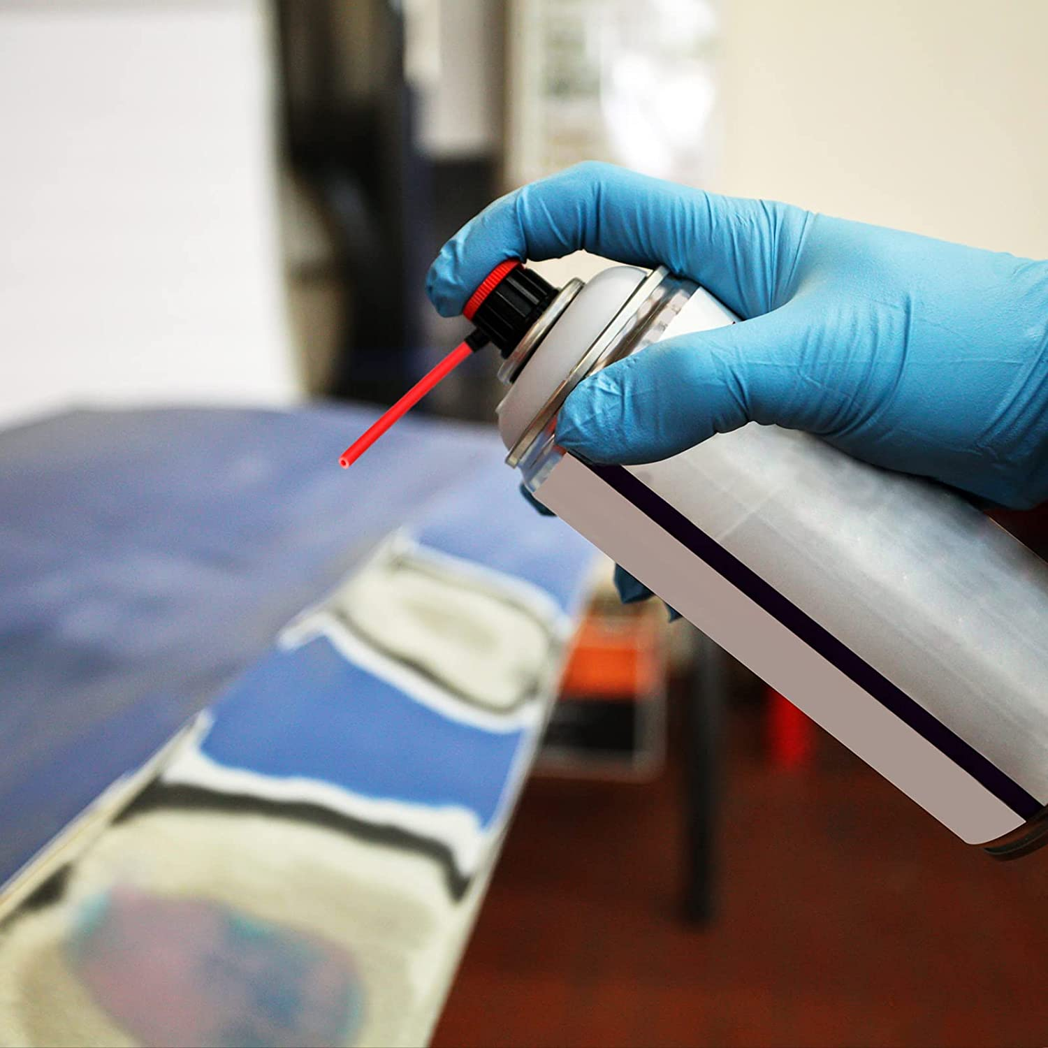 4Pcs+Spray+Can+Straws+Replacement+Straws+Flexible+Straws+Red+Plastic