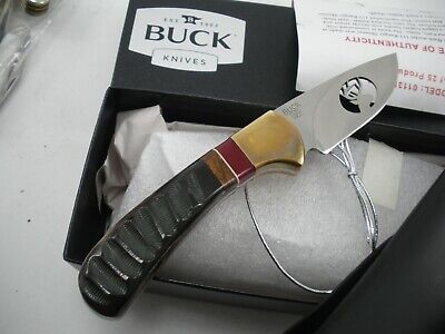 BUCK FACTORY CUSTOM 113 FIXED BLADE RANGER KNIFE w/ SHEATH BUCK FACTORY CUSTOM 113 FIXED BLADE RANGER KNIFE w/ SHEATH