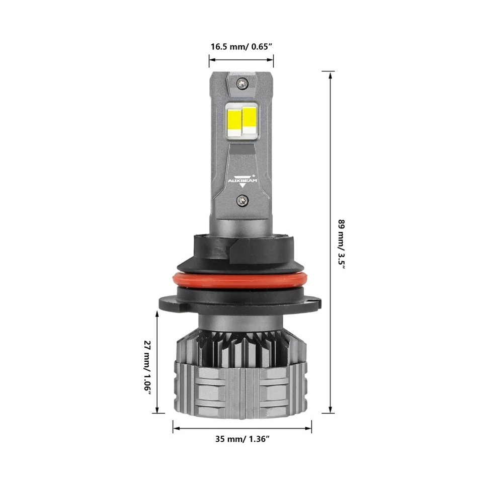 AUXBEAM 9007 LED Faro Alto Bajo Doble haz Bombillas para Dodge Ram 1500 2500 3500 Foto 3 de 4