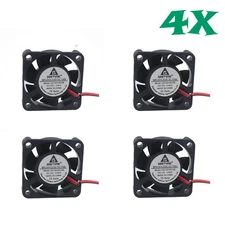 12V 40mm Cooling Computer Case Fan 40x40x10mm (1.6x1.6x0.4 in)  2-Pin 4 Pcs 4X