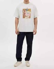 Coach X Men's Mint Serf Light Bone Organic Cotton T Shirt CK693 Size M -NWT