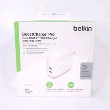 Belkin BoostCharge 60W Dual USB-C Wall Charge...