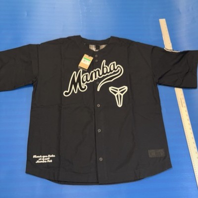 Nike Kobe Details Mamba Baseball Jersey Men's Small Black IB0007