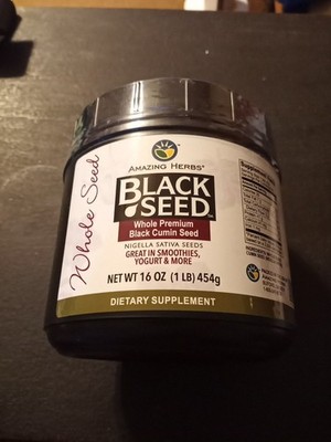 Amazing Herbs Black Seed Whole Premium Black Cumin Seed Exp. 5/28