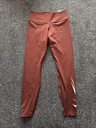 Nike Dri Fit Leggings Braun Damen Größe M