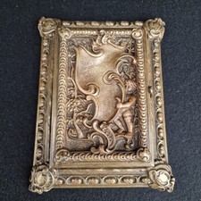 Coffret Ancien En Bronze Napoléon III, Superbe Boîte 19ème Bureau, Bijoux, Jeux 