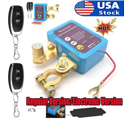 Car Battery Remote Control Disconnect Smart Voltage Power Kill Switch 12V 240A