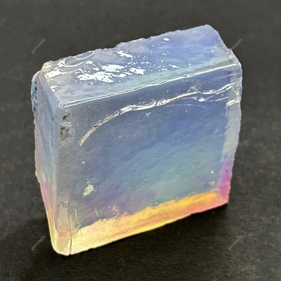 Lab-Created Stunning Opalite 244.90 Ct Uncut Rough Gems Certified Gemstone - Image 2 of 4