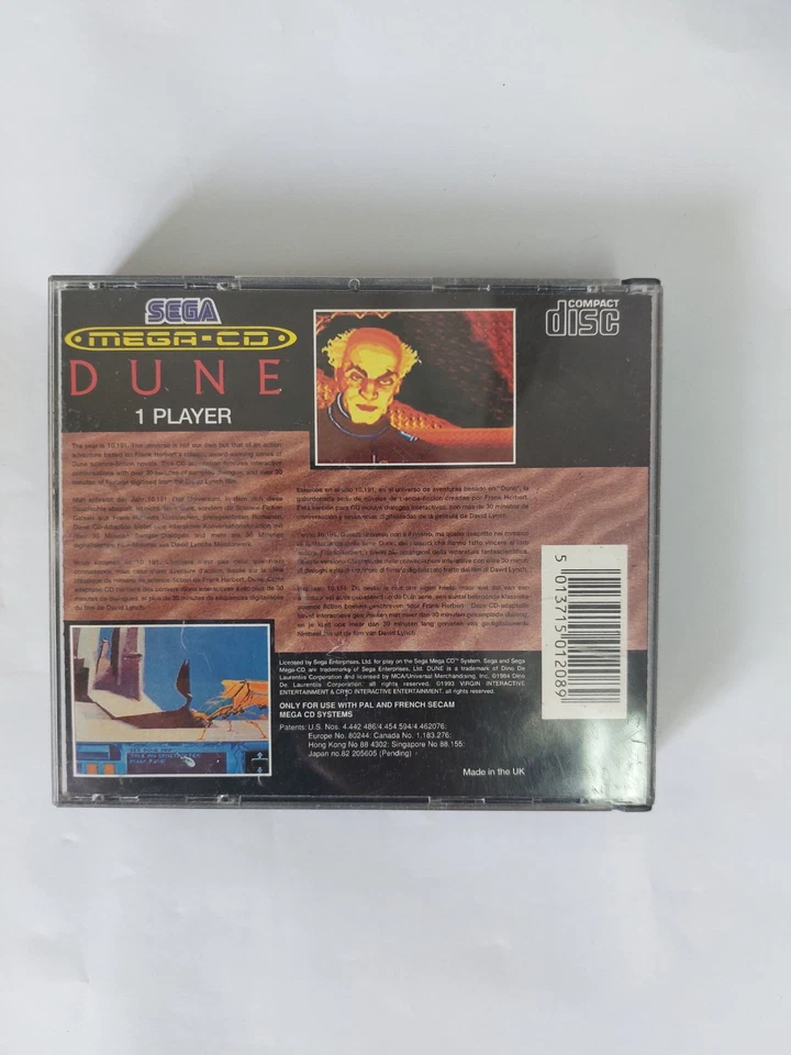 Dune ORIGINAL for sega mega cd pal region full kit excellent condition - Image 2 of 4