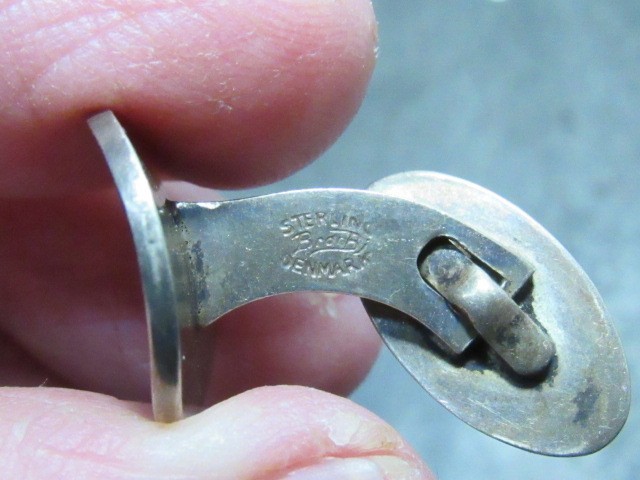 Denmark sterling silver cufflinks - image 6