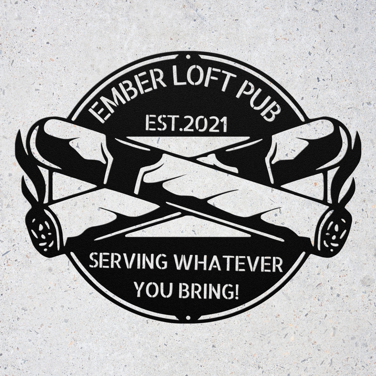 Personalized Cigar Metal Art Sign Custom Lounge Wall Decor Smoking Room Bar Gift