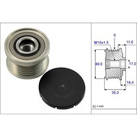INA 535 0127 10 Generatorfreilauf FüR BMW 1 3 5 6 7 Z4 E46 E90 E91 E60 E61 E63