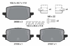 Bremsbelagsatz Scheibenbremse Q+ TEXTAR 2658901 für RENAULT MEGANE TECH SUV EV40